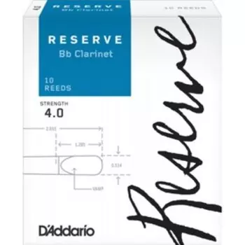 Трости для кларнета RICO DCR1040 Reserve Bb №4 10 шт/уп