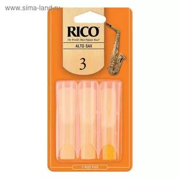 Трости для саксофона альт Rico RJA0330, размер 3.0, 3шт