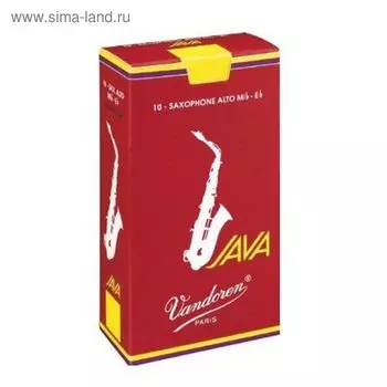 Трости для саксофона Альт Vandoren SR2625R JAVA RED CUT №2,5 (10шт)