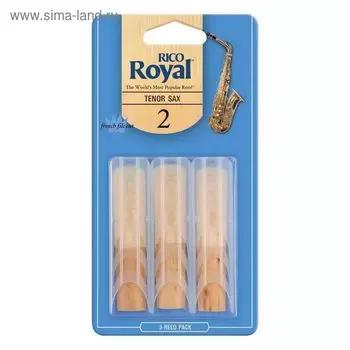 Трости для саксофона тенор Rico RKB0320 Rico Royal, размер 2.0, 3шт