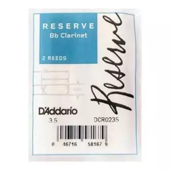 Трости Rico DCR0235 Reserve для кларнета Bb, размер 3.5, 2шт.