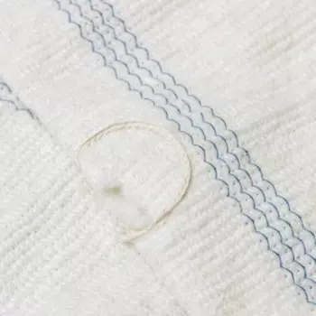 Тряпка для мытья пола Доляна, с отверстием для швабры, вискоза-ХПП, с оверлоком, 6080 см, плотность 220 г/м, цвет белый