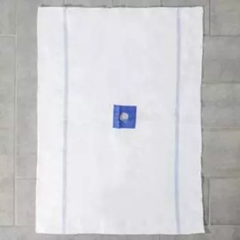 Тряпка для мытья пола с вырезом под швабру Доляна, 50×70 см, цвет МИКС