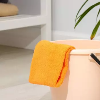 Тряпка для пола Доляна «Промо», микрофибра, ультразвуковая обработка края, 180 г/м, 7080 см, цвет МИКС