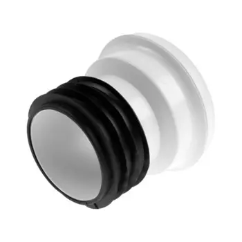 Труба фановая для унитаза ORIO С-9980, прямая, с манжетой, L=129 мм