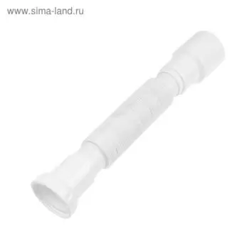 Труба гофрированная Unicorn, 85 х 40/50 мм, с гайкой, плоская прокладка, 80 см