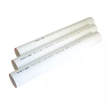 Труба полипропиленовая Kalde, армированная стекловолокном, d=32 х 4.4 мм, PN 20, 4 м, белая