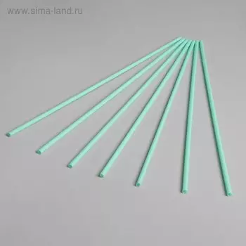 Трубочка для шаров, флагштоков и сахарной ваты, длина 41 см, d=6 мм, цвет бледно-зелёный