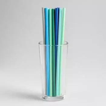 Трубочки для коктейля «Морской», набор 12 шт., цвета МИКС