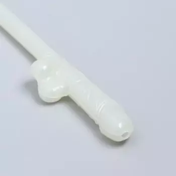 Трубочки коктейльные, 5 штук, светятся в темноте, 18+