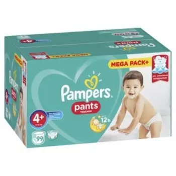 Трусики Pampers Pants, размер 4+, 99 шт.