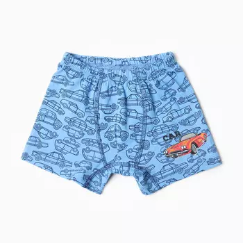 Трусы-боксеры для мальчика, цвет голубой, рост 104 см