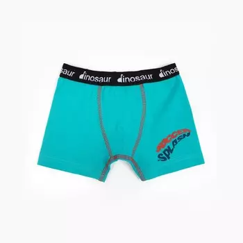 Трусы-боксеры для мальчика, цвет изумрудный, рост 116