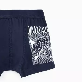 Трусы-боксеры для мальчика, цвет тёмно-синий, рост 98-104см