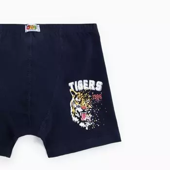 Трусы-боксеры для мальчика, цвет тёмно-синий, рост 122-128см