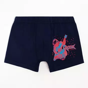 Трусы-боксеры для мальчика, цвет тёмно-синий, рост 92-98 см