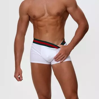 Трусы боксеры мужские, цвет белый МИКС, размер 54