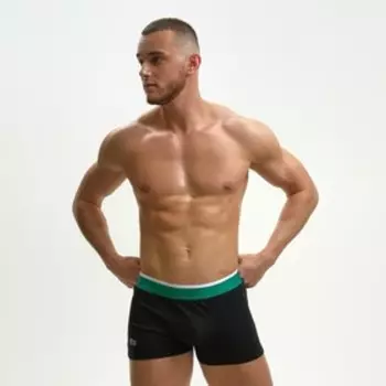 Трусы боксеры мужские, цвет чёрный МИКС, размер 50