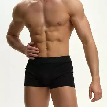 Трусы боксеры мужские, цвет чёрный МИКС, размер 52