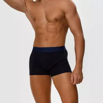 Трусы боксеры мужские, цвет чёрный МИКС, размер 54