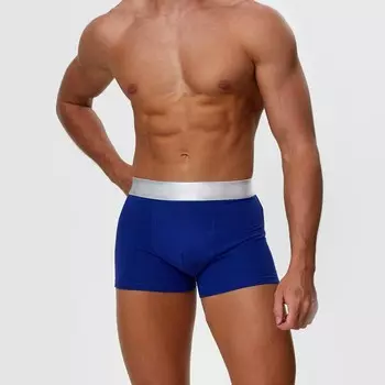 Трусы боксеры мужские, цвет индиго МИКС, размер 48