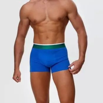 Трусы боксеры мужские, цвет индиго МИКС, размер 52