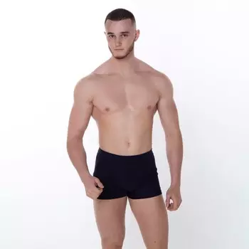 Трусы боксеры мужские, цвет синий, размер 50-52