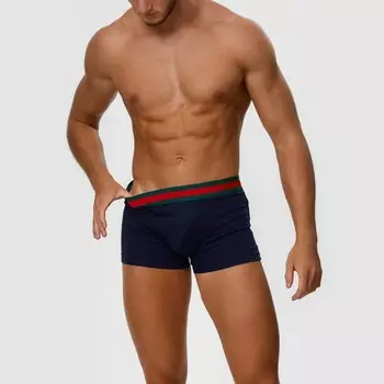 Трусы боксеры мужские, цвет тёмно-синий МИКС, размер 54