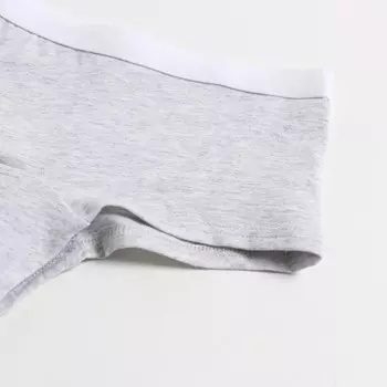 Трусы для девочек, цвет серый меланж, размер 116 см