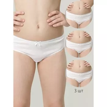 Трусы для девочек, рост 110 см, цвет белый