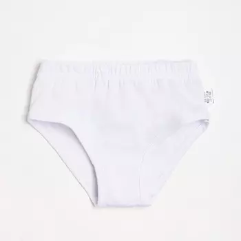 Трусы для девочки, цвет белый, рост 116 см
