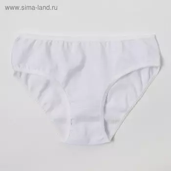 Трусы для девочки, цвет белый, рост 122-128 см (34)