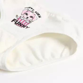 Трусы для девочки, цвет белый, рост 128-140 см