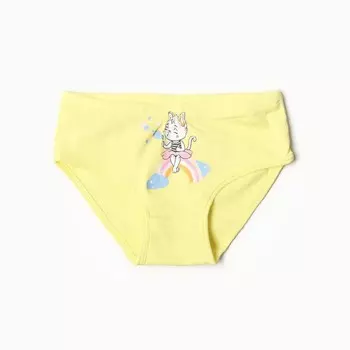 Трусы для девочки, цвет лимонный, рост 146 см