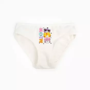 Трусы для девочки, цвет молочный, рост 128-140см