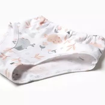 Трусы для девочки, цвет молочный/звери, рост 92-98 см