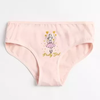 Трусы для девочки, цвет персик, рост 140-146 см