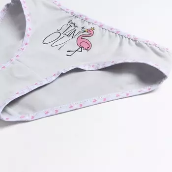 Трусы для девочки, цвет серый/фламинго, рост 122-128 см