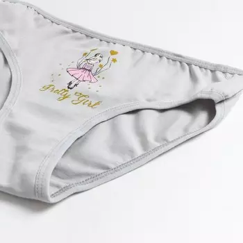 Трусы для девочки, цвет серый, рост 110-122 см