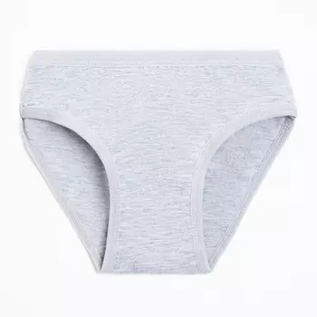 Трусы для девочки, цвет серый, рост 110-116 см