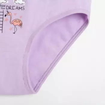 Трусы для девочки, цвет сиреневый, рост 122-128