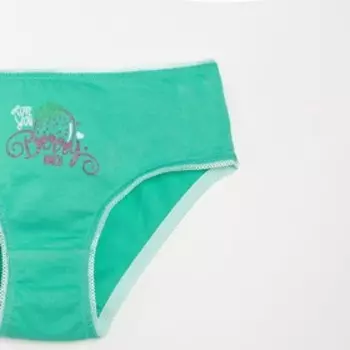Трусы для девочки, цвет зеленый, рост 128 см