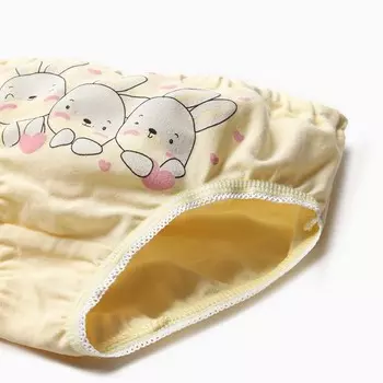 Трусы для девочки, цвет желтый, рост 110-116 см