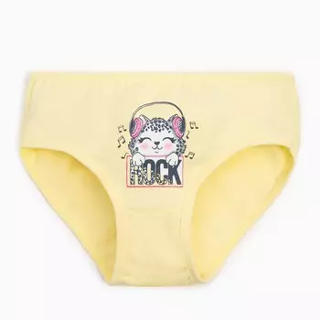 Трусы для девочки, цвет жёлтый, рост 142-152 см
