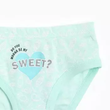 Трусы для девочки, рост 146 см, цвет мятный