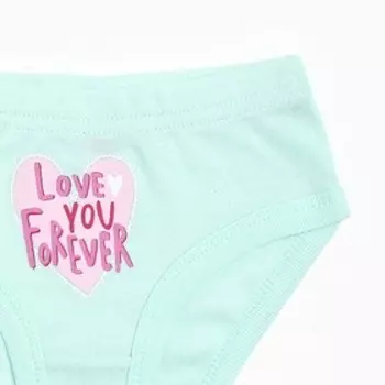 Трусы для девочки, рост 146 см, цвет мятный