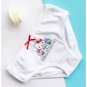 Трусы для девочки, рост 98 см, цвет белый