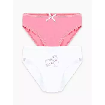 Трусы для девочки «Ягодный щербет», рост 140 см, цвет розовый, 2 шт в наборе