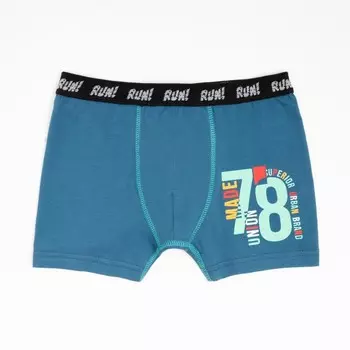 Трусы для мальчика (боксеры), цвет джинсовый, рост 134 см