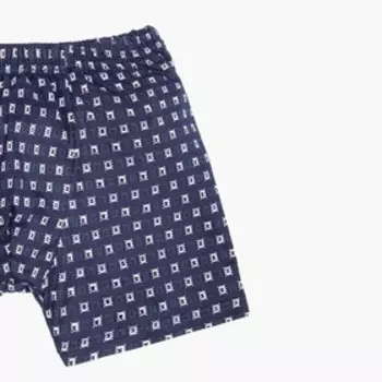 Трусы мужские боксеры, цвет тёмно-синий/квадраты, размер 48